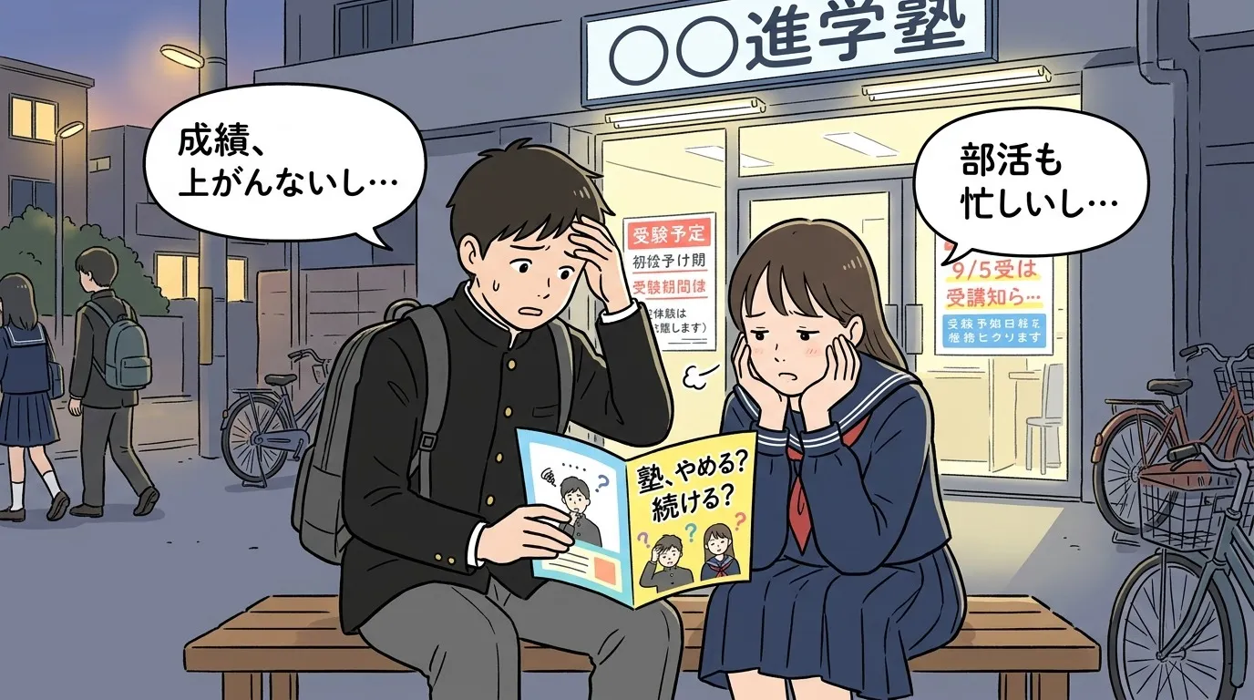 【塾長の本音】塾をやめるべきか迷った時の継続と撤退の境界線。後悔しないための３つの判断基準　｜ 『オール１の中学生専門塾』義勇塾